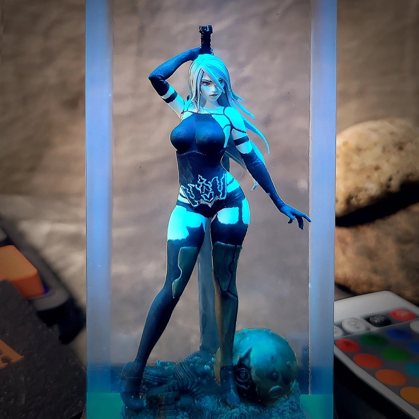 A2 Nier Automata Diorama Epoxy Resin Lamp, Night Light, Wireless Lights