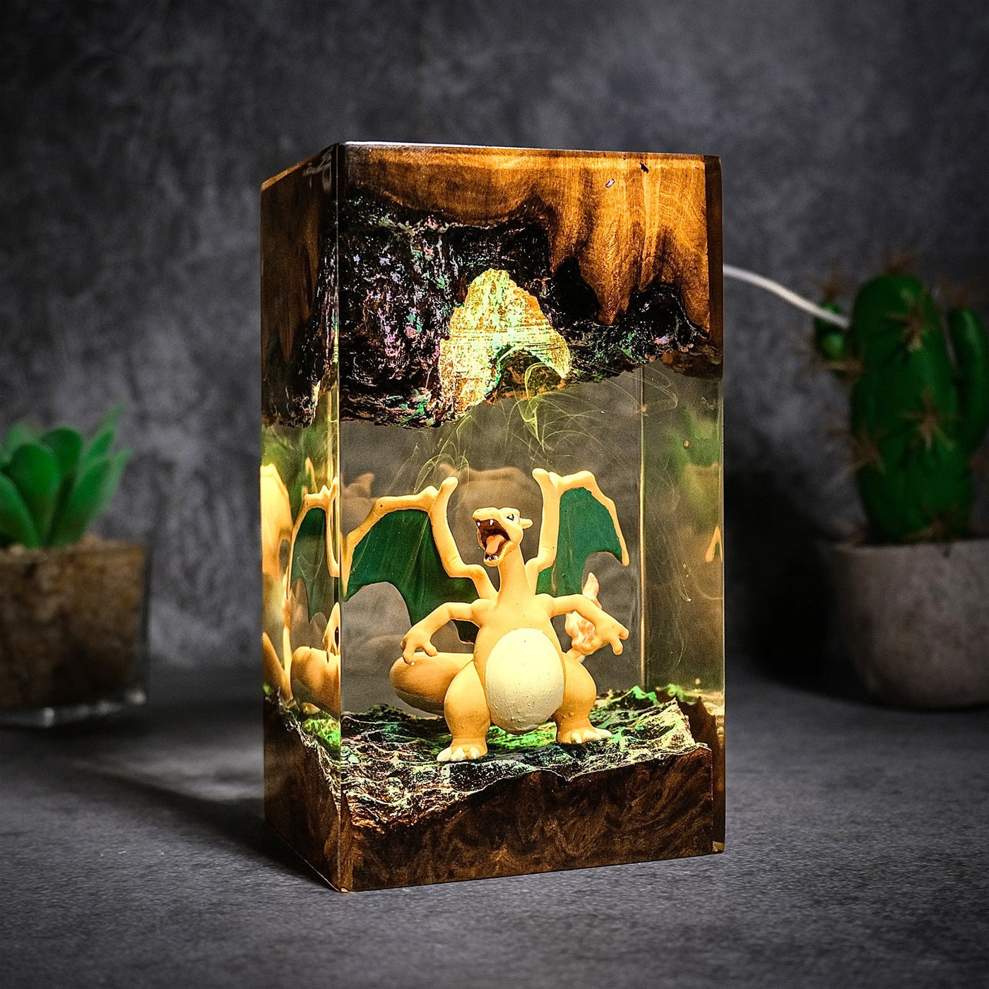 Pokemon Charizard Epoxy Resin Lamp, Night Light