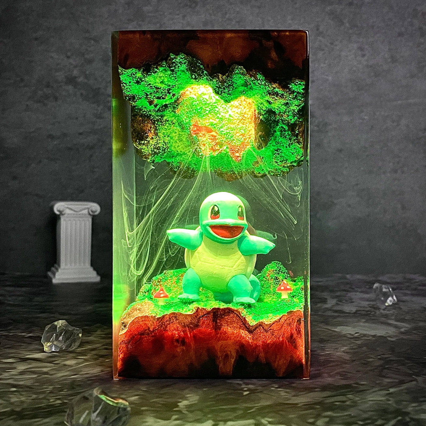 Pokemon Squirtle Epoxy Resin Lamp, Night Light