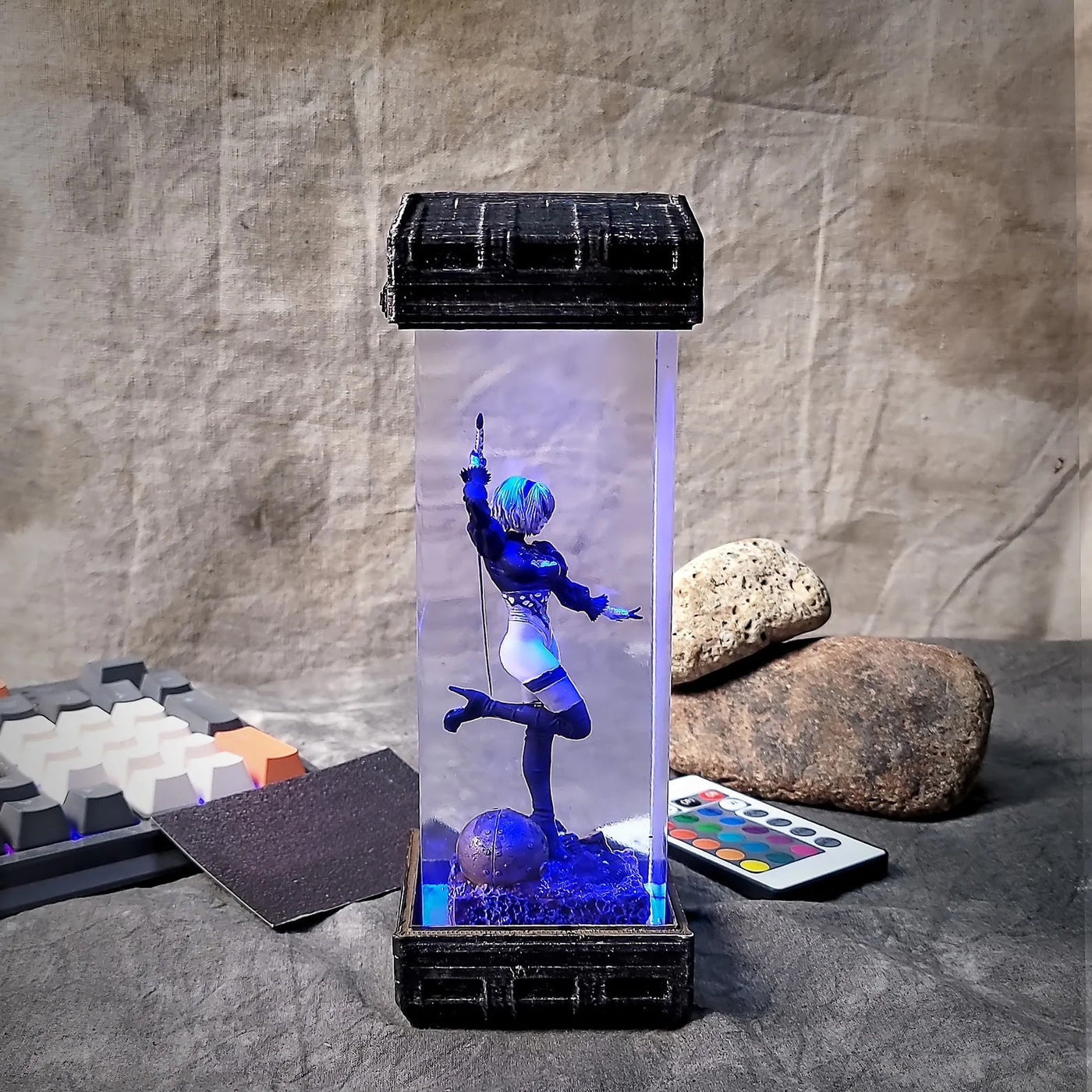 2B Nier Automata Diorama Epoxy Resin Lamp, Night Light, Wireless Lights